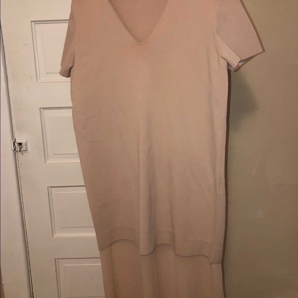 COS blush midi dress